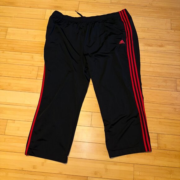Adidas Men's Black Pants with Red Stripes - Picture 3 of 7